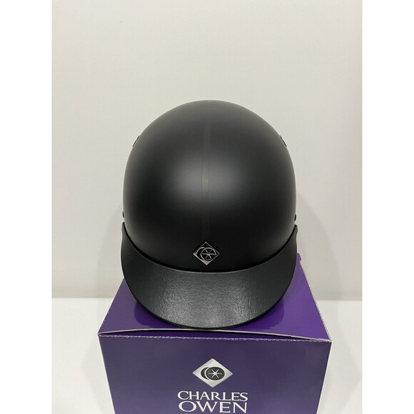 Charles Owen JR8 LTD Riding Helmet -Size 7- (57CM)- Black Painted, NEW - Picture 4 of 10